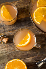 Boozy Champagne Mothers Ruin Orange Punch