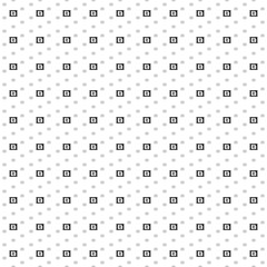 Fototapeta na wymiar Square seamless background pattern from geometric shapes are different sizes and opacity. The pattern is evenly filled with black eSIM symbols. Vector illustration on white background
