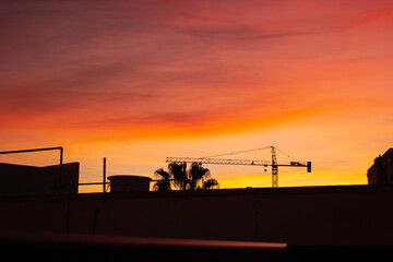 Fototapeta na wymiar Sunset skies