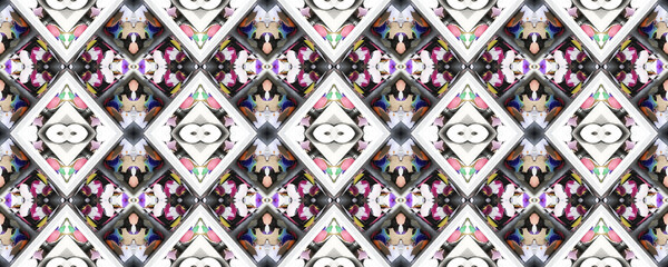 Grunge Creative Tile. Creative Blue Rug. Motley