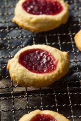 Homemade Warm Strawberry Thumbprint Cookies