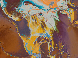 Gradient Template.  Alcohol Coffee Sketch. Gold