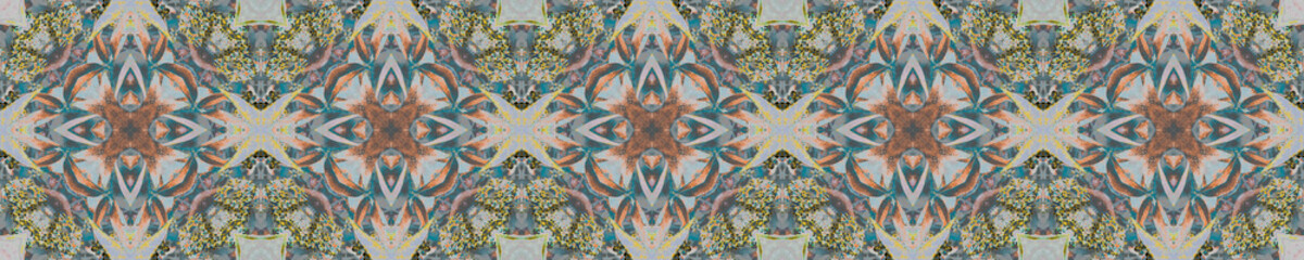 African Seamless Pattern. Watercolor Design. Air