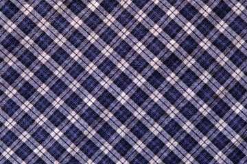 blue and white plaid