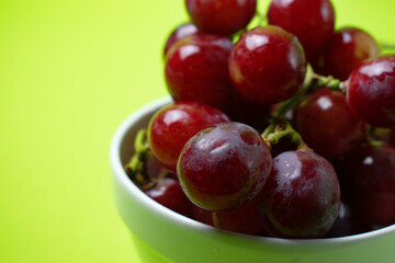 grapes in a bowl