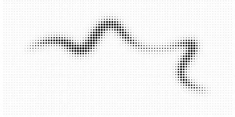 Fototapeta premium Halftone texture with dots. Vector. Modern background.