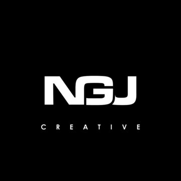 NGJ Letter Initial Logo Design Template Vector Illustration