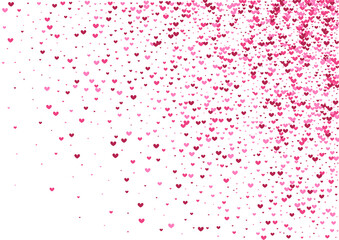 Purple Template Heart Background. Red Petals Texture. Rose Confetti Cute. Pink Spray Backdrop. Small Frame.