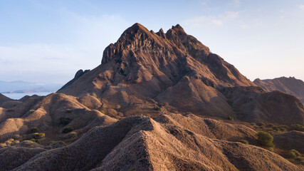 Aerial view from Padar Padar Island. Flores, Indonesia