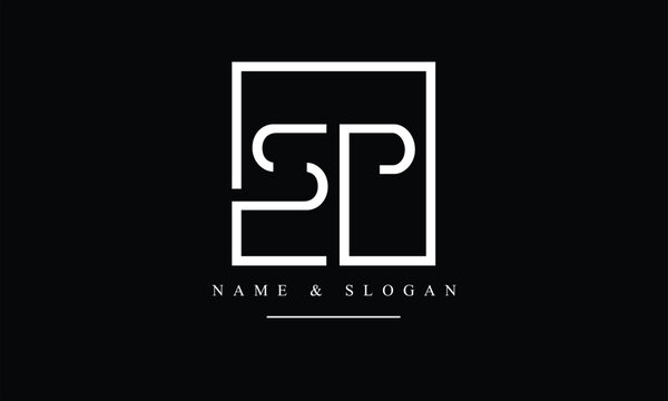 PS, SP, P, S abstract letters logo monogram