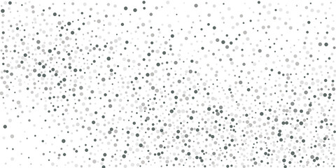 Silver shine of confetti on a white background.   Illustration of a drop of shiny particles. Decorative element. Element of design. Vector illustration, EPS 10.