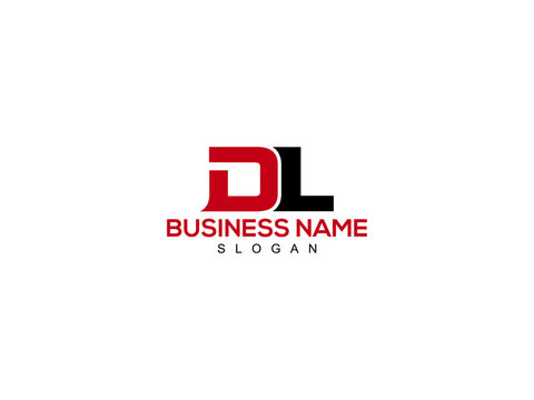 DL Letter Logo, dl logo icon vector for business
