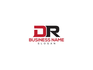 DR Letter Logo, dr logo icon vector for business - obrazy, fototapety, plakaty