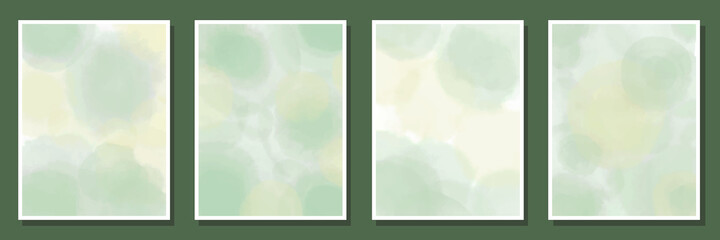collection of watercolor abstract background for invitationcard ,poster earth tone color.