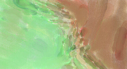 Modern painting of soothing brush strokes resembling alcohol inks. Watercolor abstract painting with pastel colors for poster, wall art, banner, card, book cover or packaging.