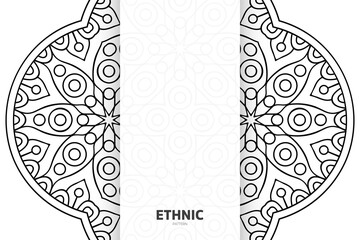 Vector islamic background with mandala