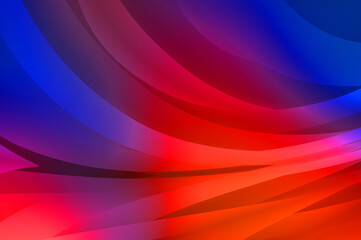 Abstract background with colorful gradient. Vibrant graphic wallpaper with stripes design. Fluid 2D illustration of modern movement.