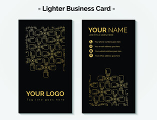 Creative Business Card Design for Lighter Company