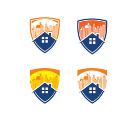 Real Estate Shield Logo Sign
