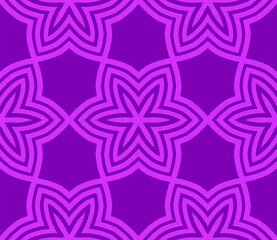 Abstract fantasy striped thin line round geometric seamless pattern. Creative mosaic, tile background.