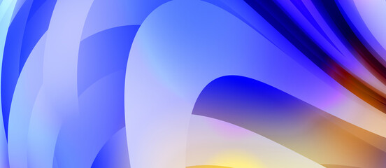 Abstract background with colorful gradient. Vibrant graphic wallpaper with stripes design. Fluid 2D illustration of modern movement.