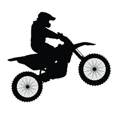 Fototapeta na wymiar Biker, Motorcycle Flat Icon - Editable Vector Illustration