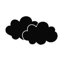 Cloud Flat Icon - Editable Vector Illustration