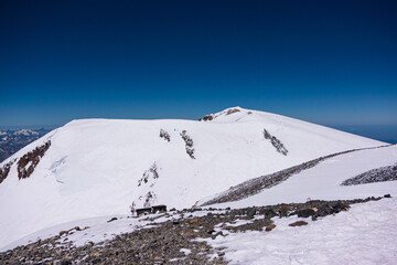 Fototapeta na wymiar Mount Elbrus in summer. Kabardino-Balkaria