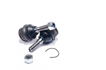 Auto parts, chassis parts, ball joint on white background