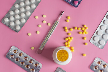 Medicines on the table