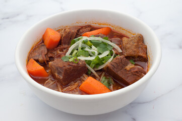 A bowl of beef stew