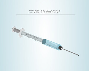 COVID-19 Impfung / Spritze mit Nadel - Covid-19 vaccine / syringe with needle