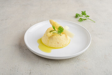 Asparagus flan