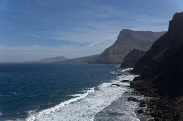 Gran Canaria, landscapes along the path to Punta de las Arenas cape on the western part of the island, also called Playa de Artenara
