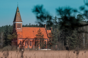 church in the village of the country