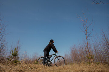 The guy and the bike.