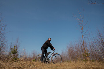 The guy and the bike.