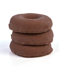 Small chocolate circle cookies