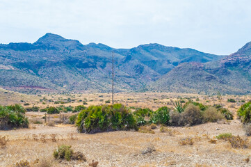 Landscape of Cabo de Gata, Spain