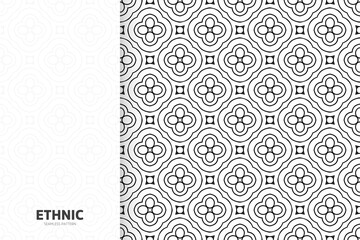 Fototapeta premium Seamless tribal texture geometric design