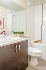 Fragment of a luxury bathroom