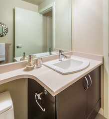 Fragment of a luxury bathroom