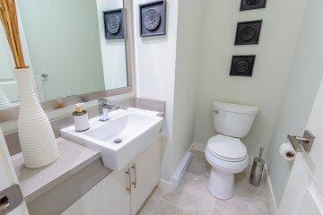 Fragment of a luxury bathroom