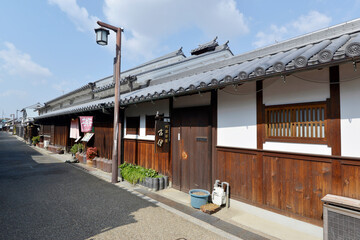 Naklejka premium 今井町の町並み 奈良県橿原市
