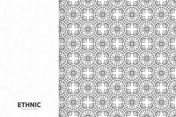 Seamless tribal texture geometric design