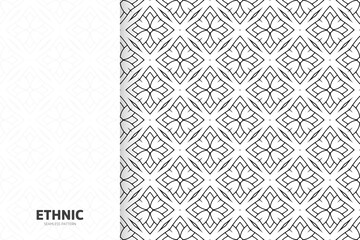 Seamless tribal texture geometric design