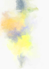 Watercolor painted background. Abstract Illustration wallpaper. Brush stroked painting. 2D Illustration.