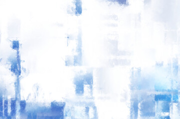 Modern art. Colorful contemporary artwork. Color strokes of paint. Brushstrokes on abstract background. Brush painting. Unique wall art.