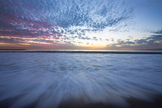 Impressive sky at the beach