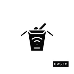 Food delivery icon. Online food delivery icon Vector Illustration Template For Web and Mobile